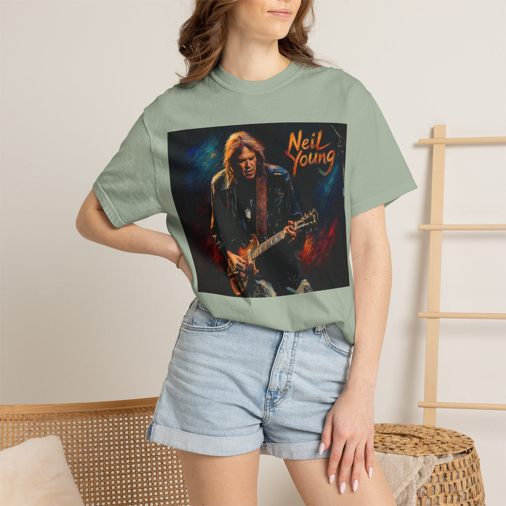 Neil Young Vintage Guitar T Shirt