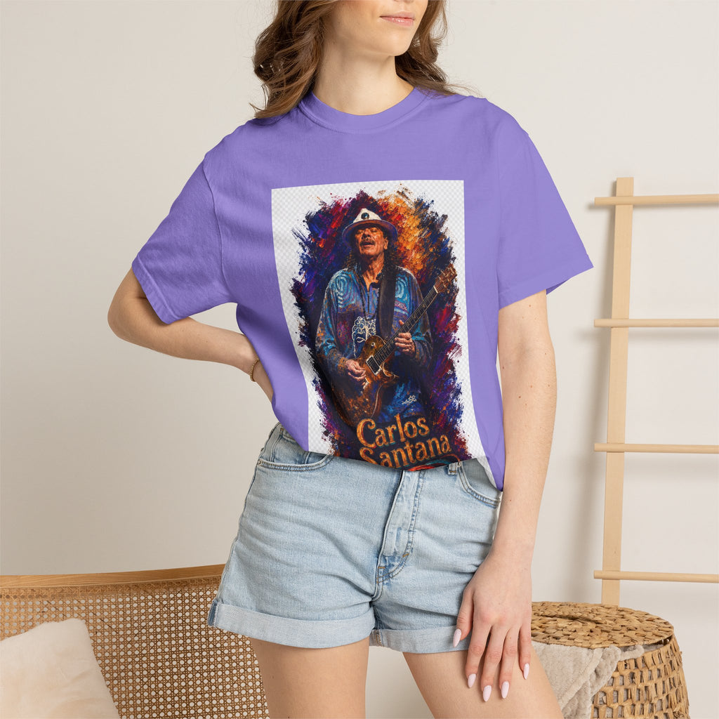 Carlos Santana Guitar  T Shirt