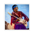 Jimi Hendrix Guitarist Kiss-Cut Sticker — Vintage Rock Music Decal