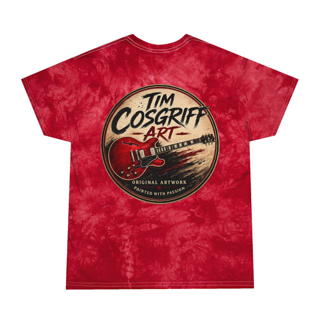 Clarence White with Guitar Tie Dye T Shirt