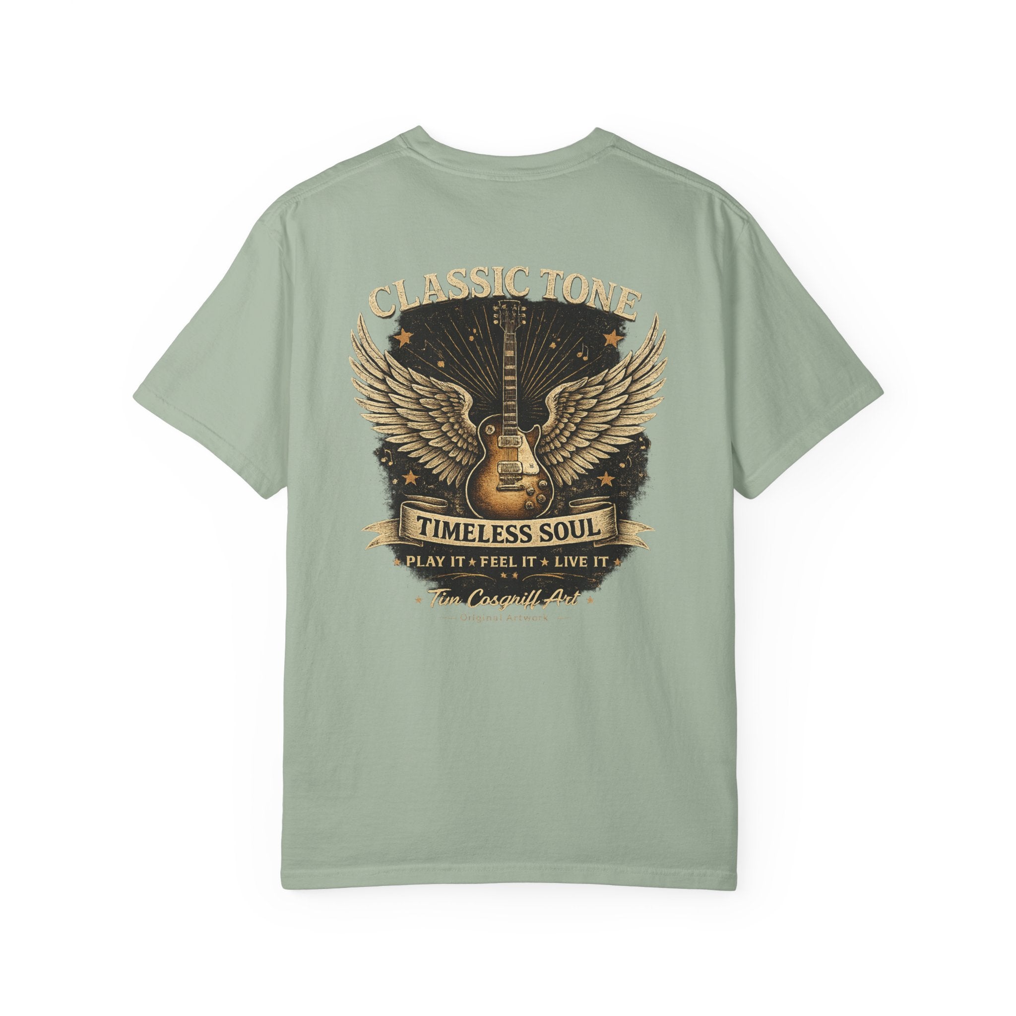 Classic Rock Guitar T-Shirt — "Classic Tone Timeless Soul" Vintage Band Tee