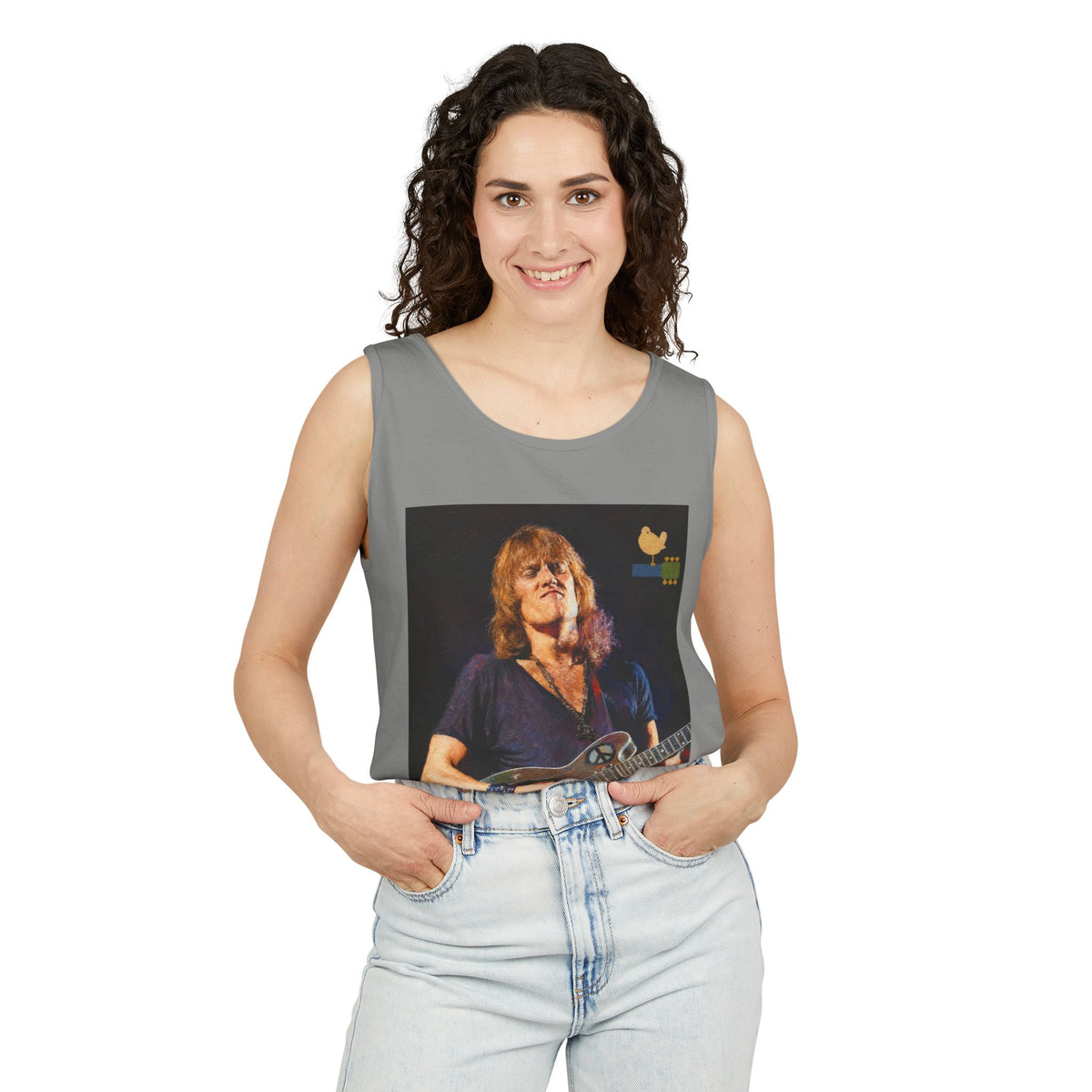 Alvin Lee at Woodstock Tank Top Unisex