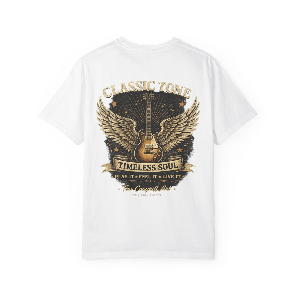 Graphic T-Shirt — Classic Tone “Timeless Soul” Guitar Rock Tee