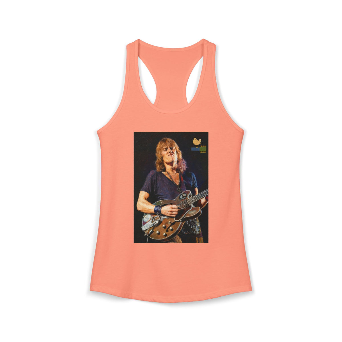 Alvin Lee at Woodstock Women's Racerback Tank
