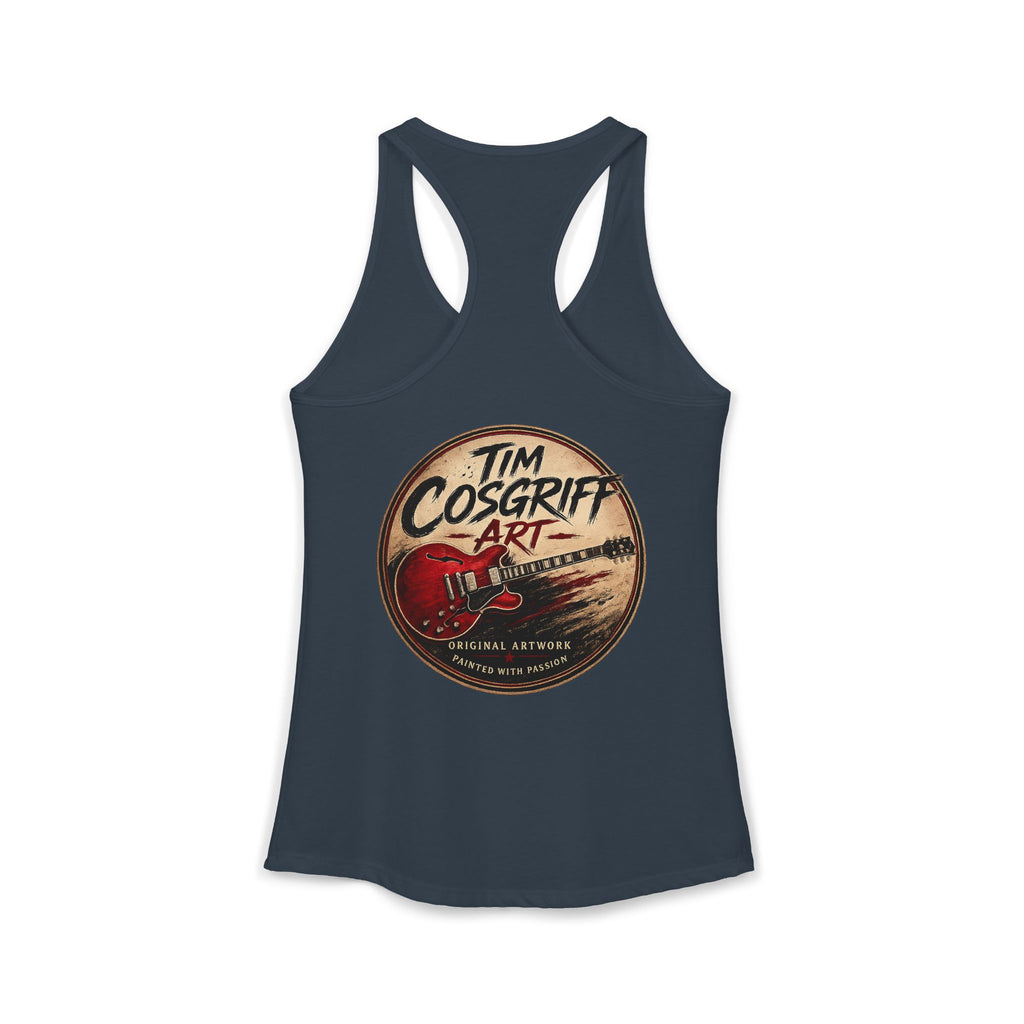 Rock Guitarist Hands on Les Paul Women's Ideal Racerback Tank