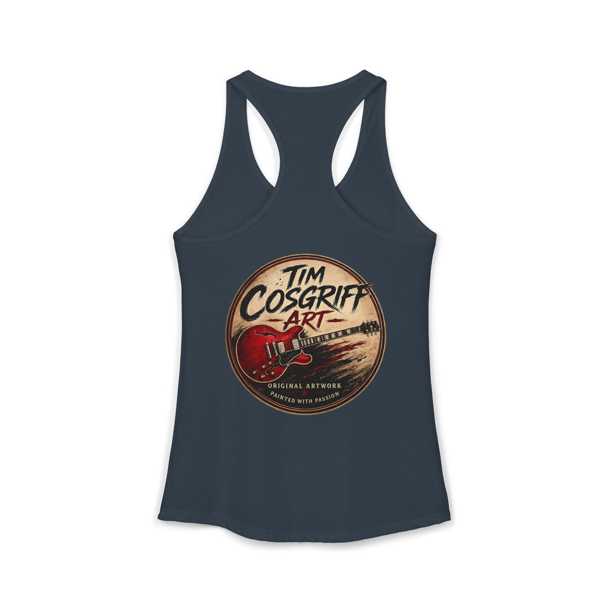 Rock Guitarist Hands on Les Paul Women's Ideal Racerback Tank