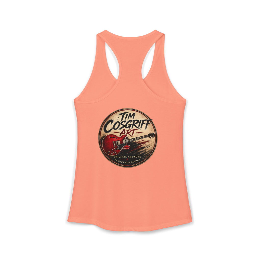 Jimmy Page Guitarist Women's Ideal Racerback Tank