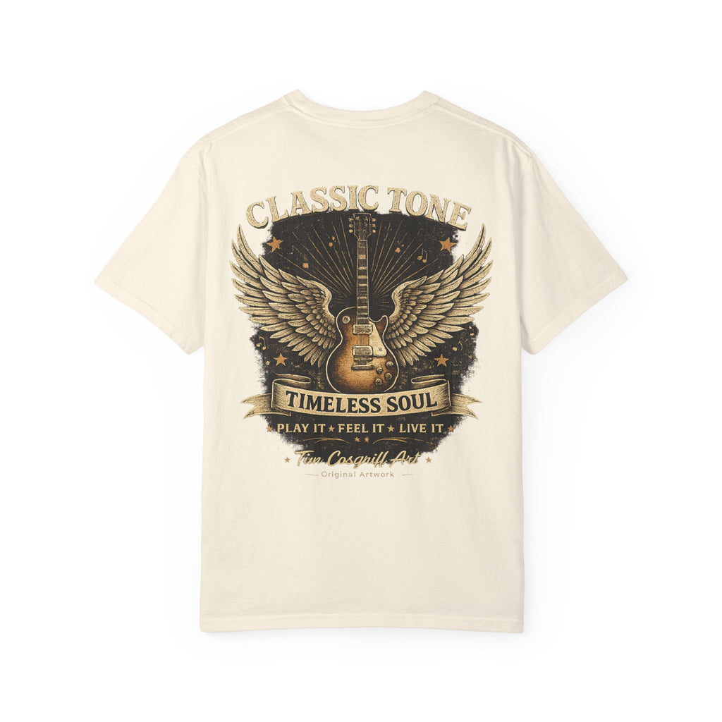 Classic Tone Timeless Soul Guitar T-Shirt — Vintage Rock Music Tee
