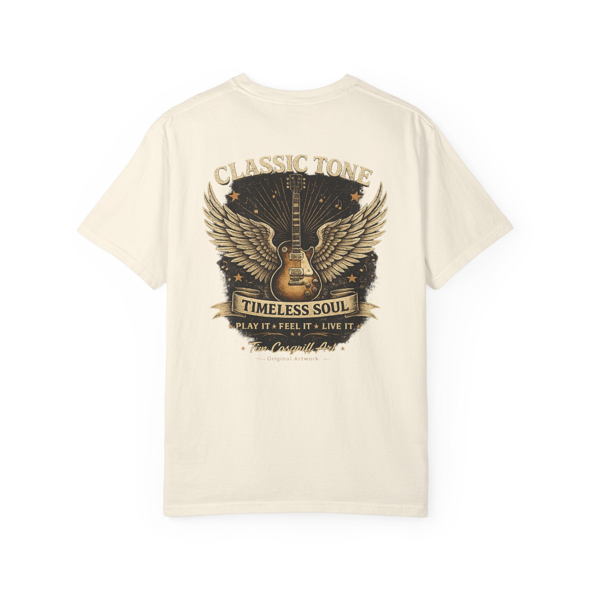 Classic Rock Guitar T-Shirt — "Classic Tone Timeless Soul" Vintage Band Tee