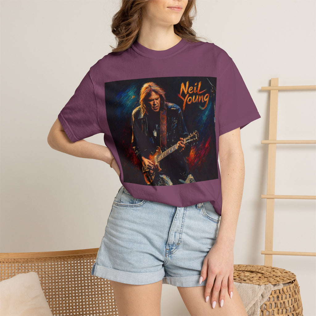Neil Young Vintage Guitar T Shirt