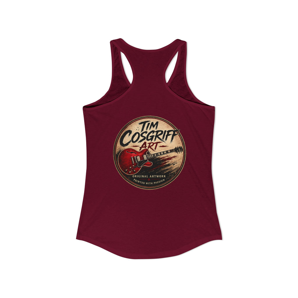 Alvin Lee at Woodstock Women's Racerback Tank