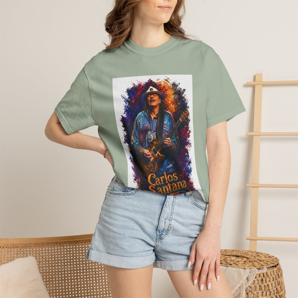 Carlos Santana Guitar  T Shirt