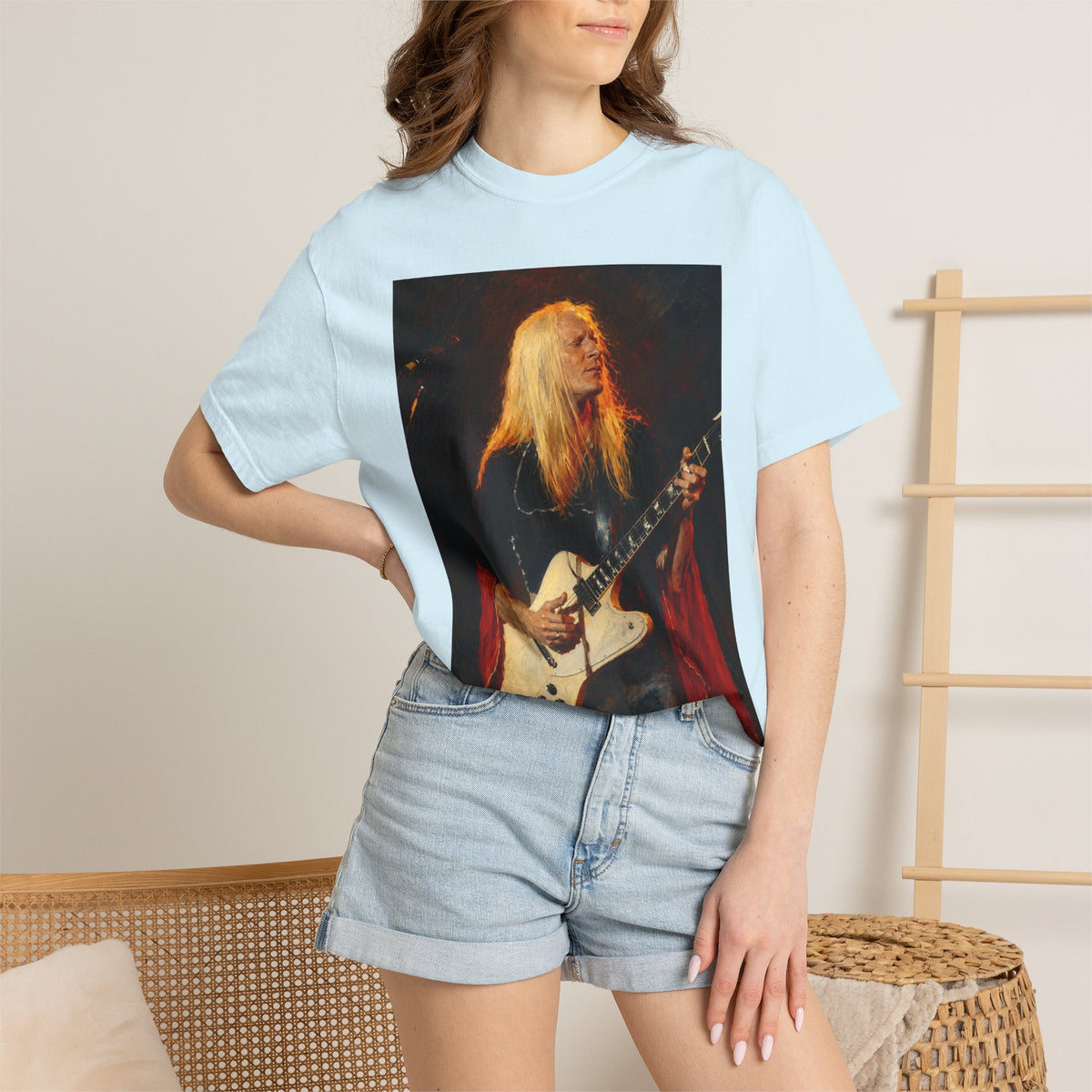 Johnny Winter Guitar T Shirt