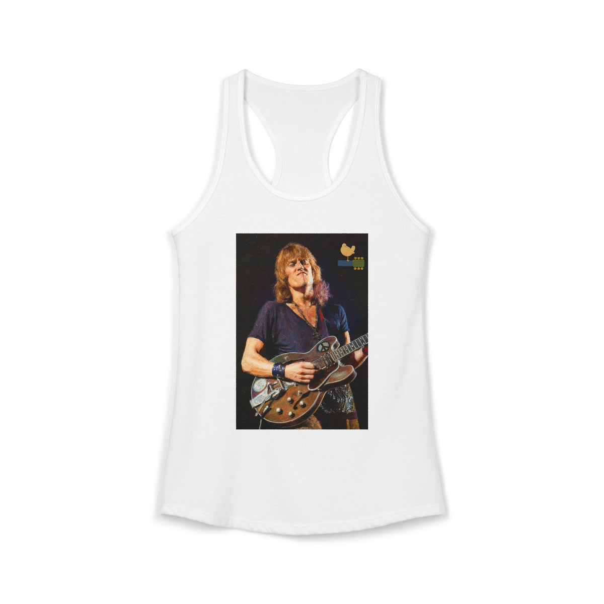 Alvin Lee at Woodstock Women's Racerback Tank