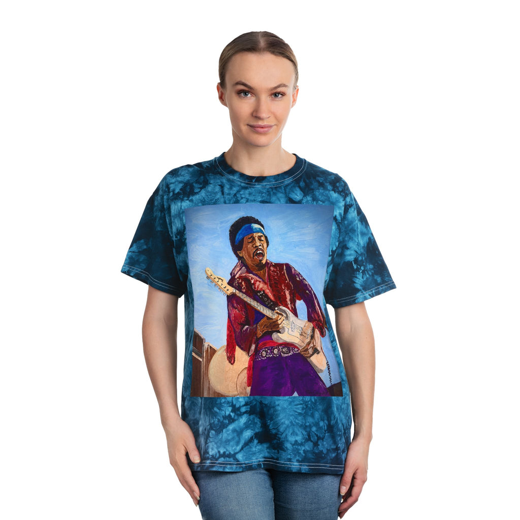 Jimi Hendrix Tribute Tie Dye T Shirt