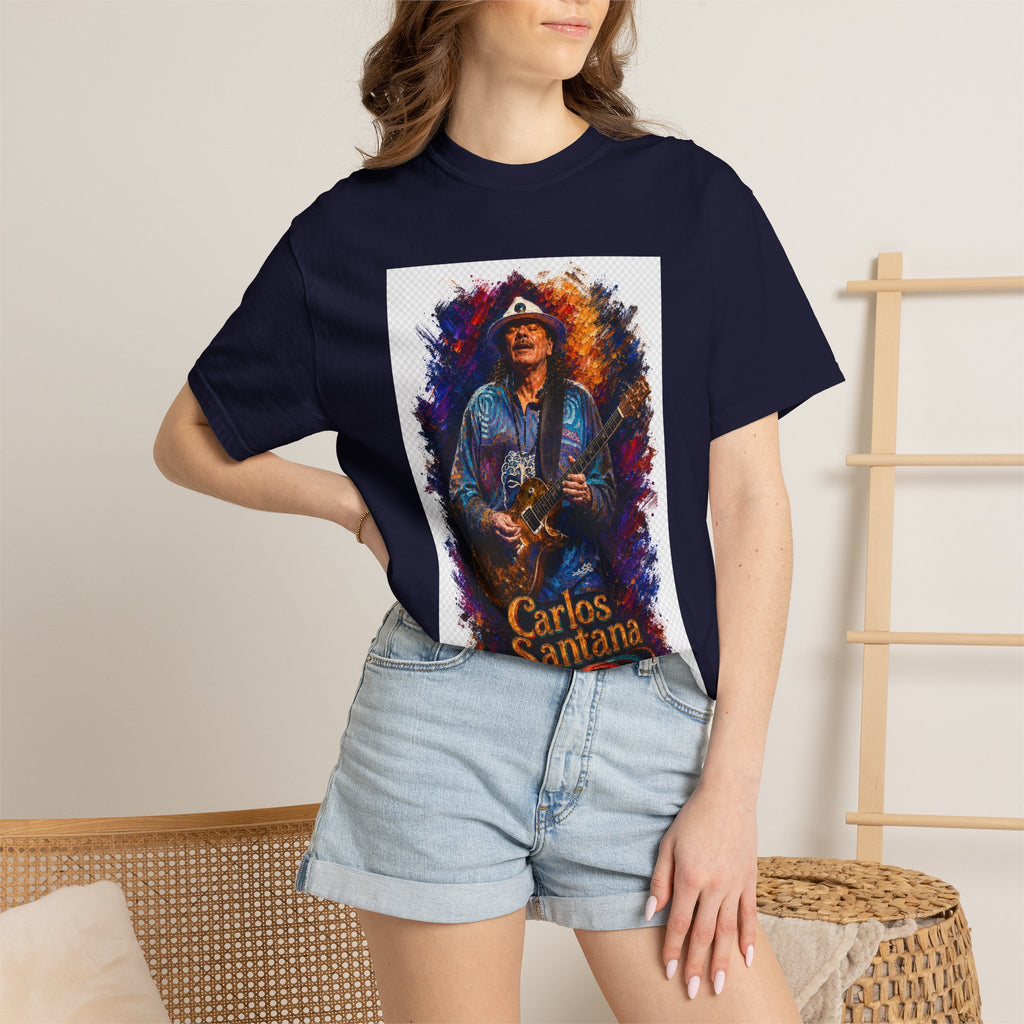 Carlos Santana Guitar  T Shirt
