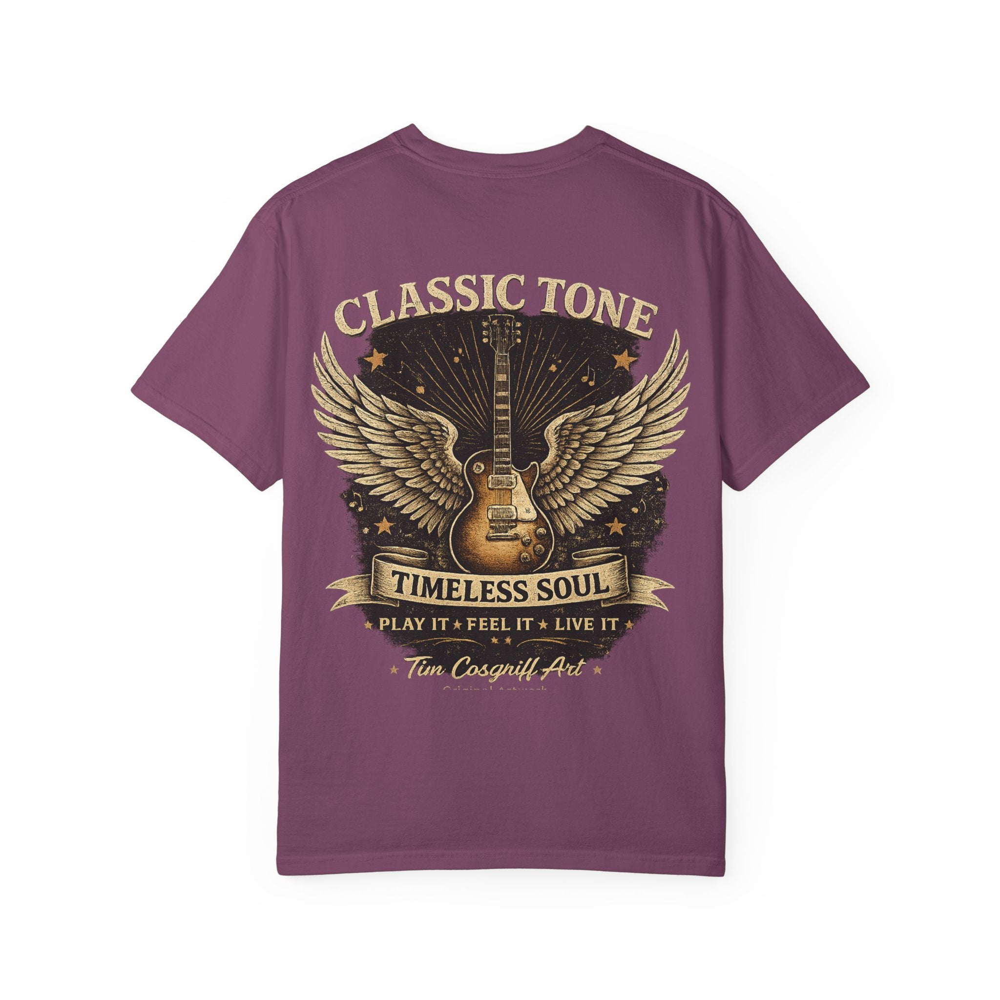 Copy of Classic Tone Timeless Soul Guitar T-Shirt — Winged Guitar Rock Tee