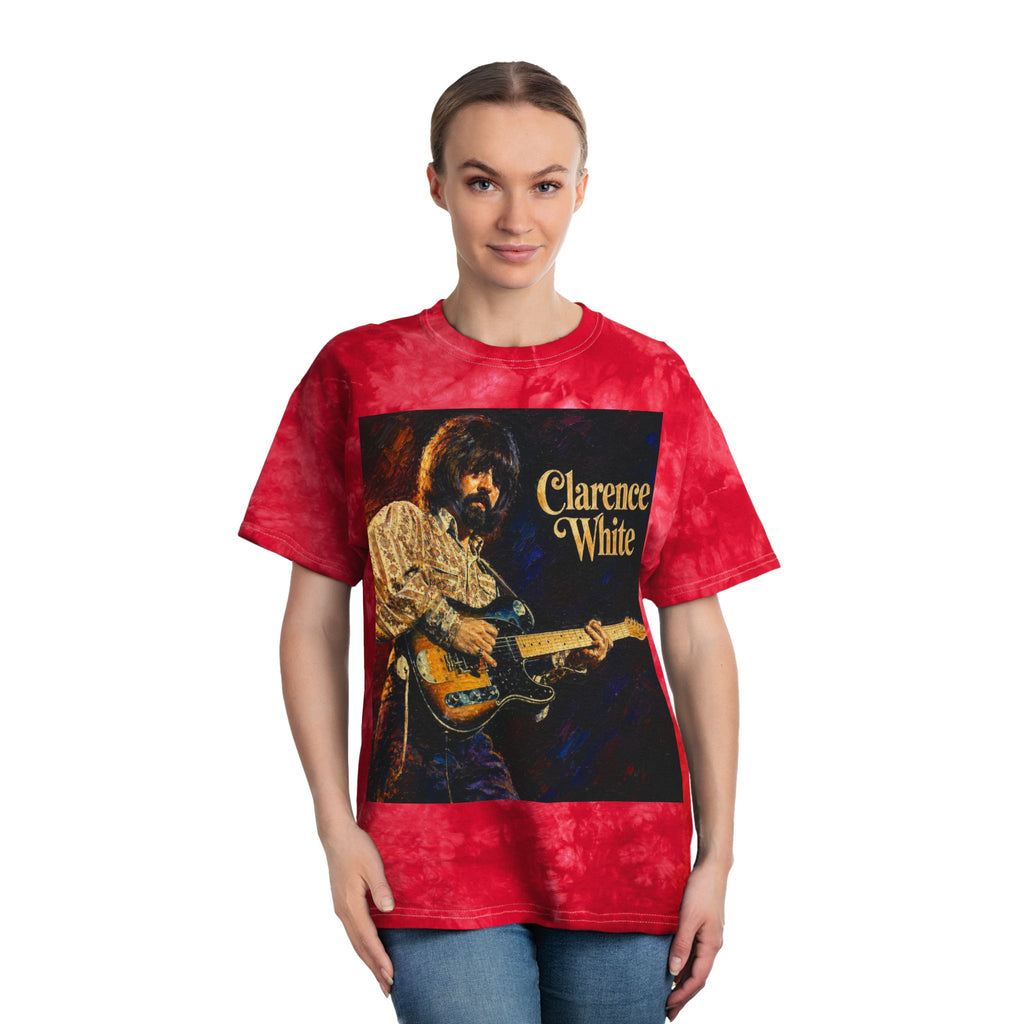 Clarence White with Guitar Tie Dye T Shirt