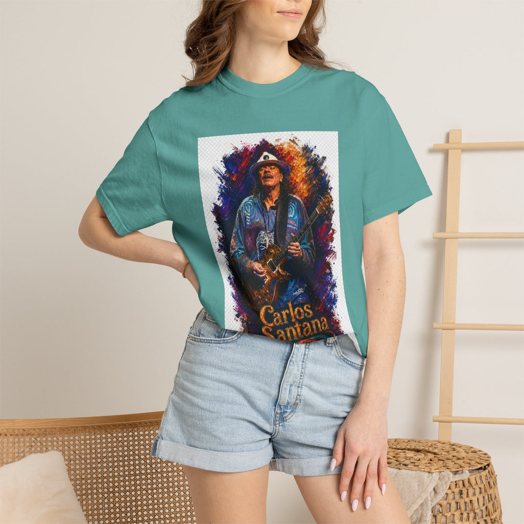 Carlos Santana Guitar  T Shirt