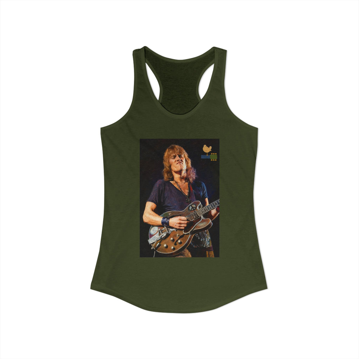 Alvin Lee at Woodstock Women's Racerback Tank