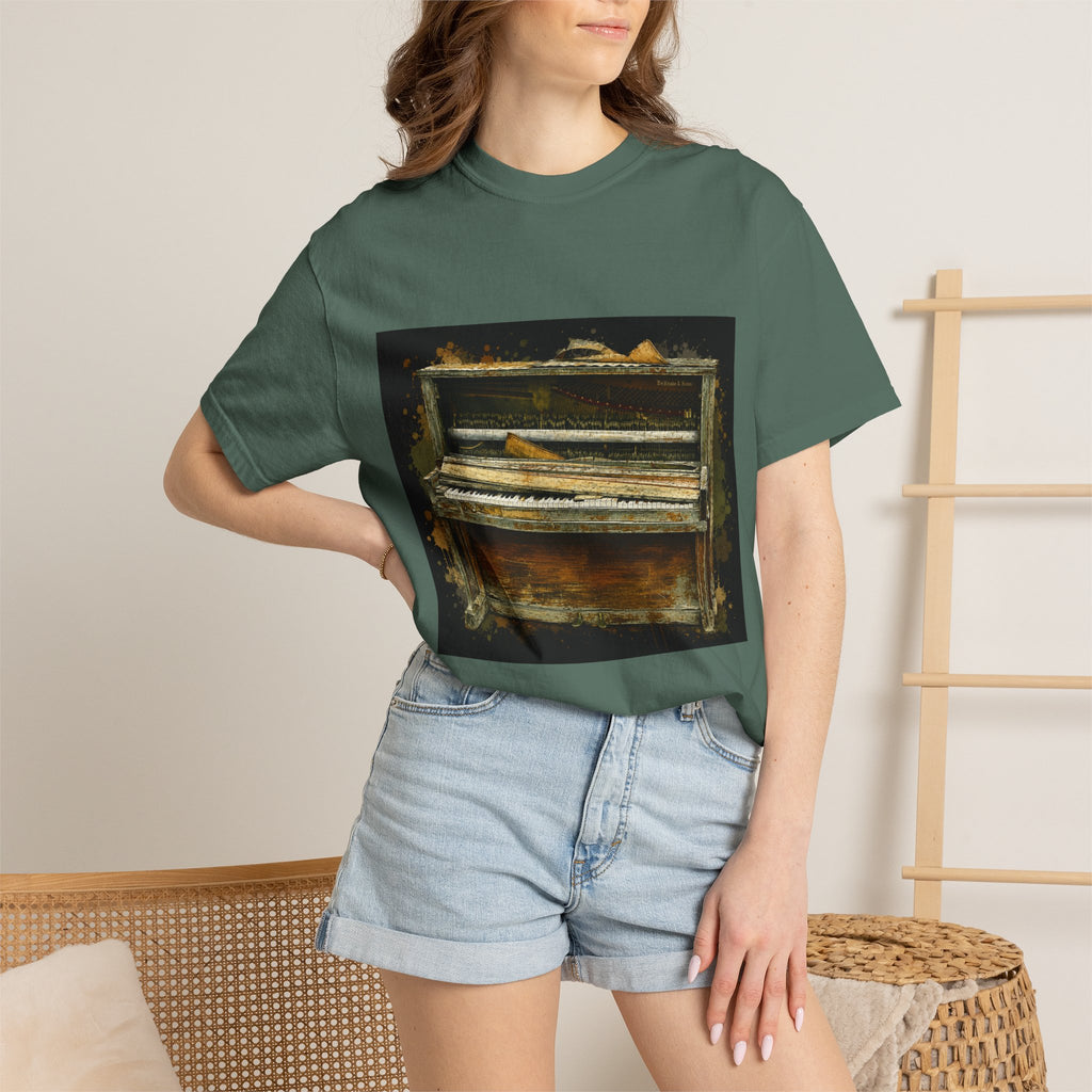 Vintage Piano Original Art T Shirt