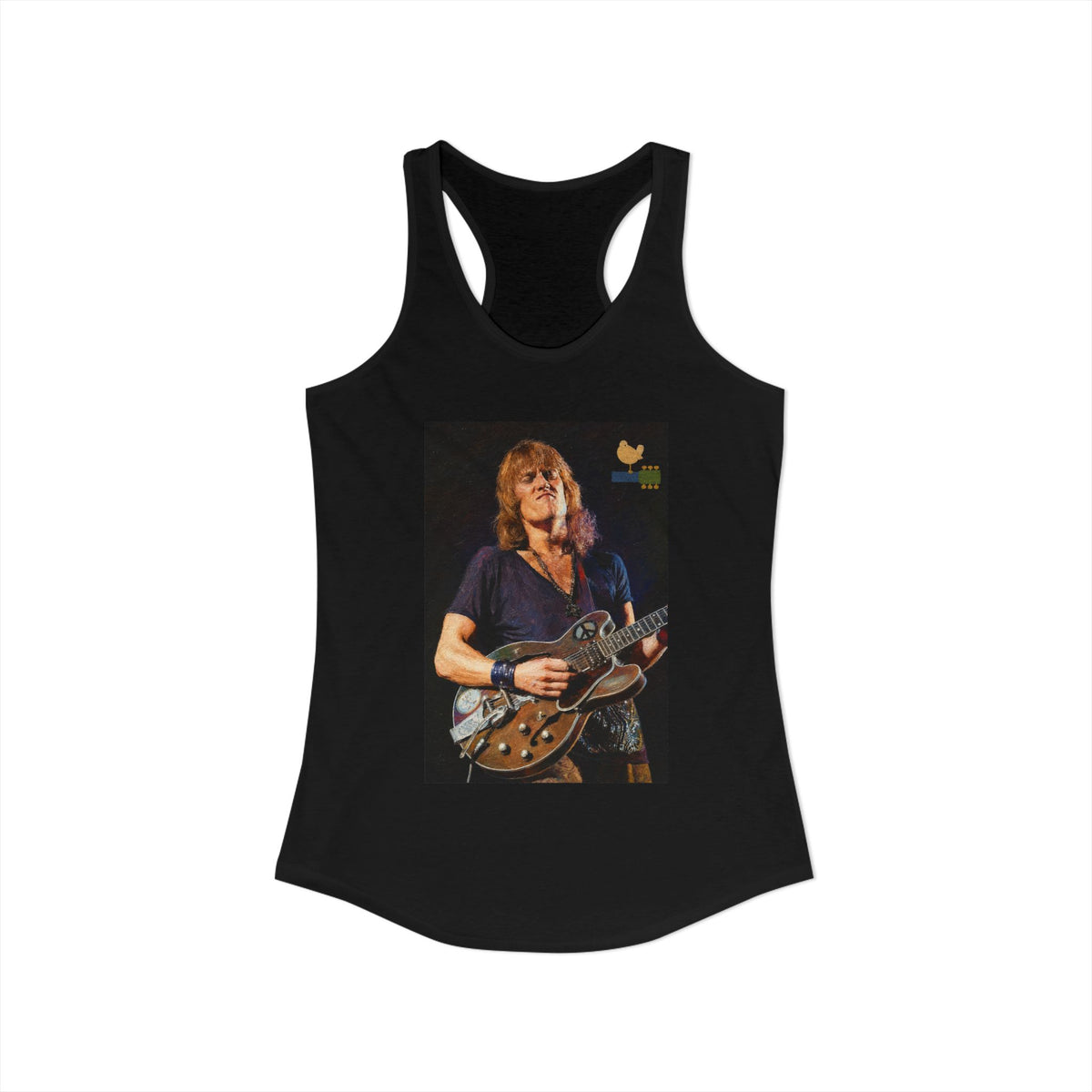 Alvin Lee at Woodstock Women's Racerback Tank