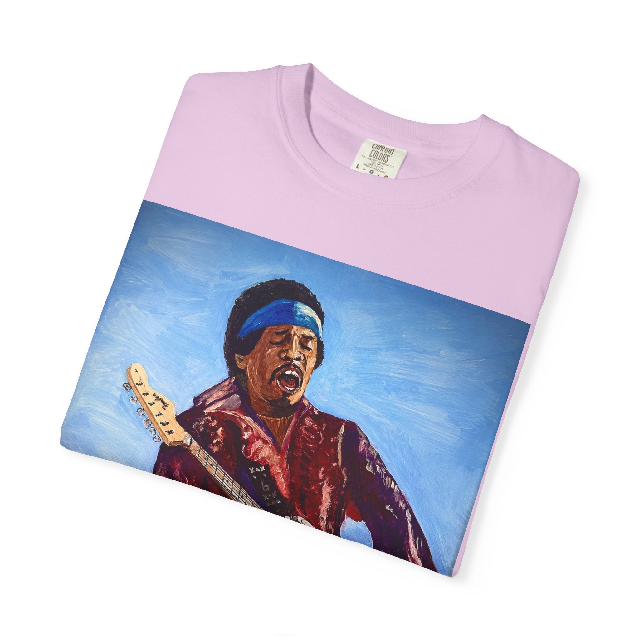 Classic Rock Guitar T-Shirt — Timeless Soul & Jimi Tribute Graphic Tee