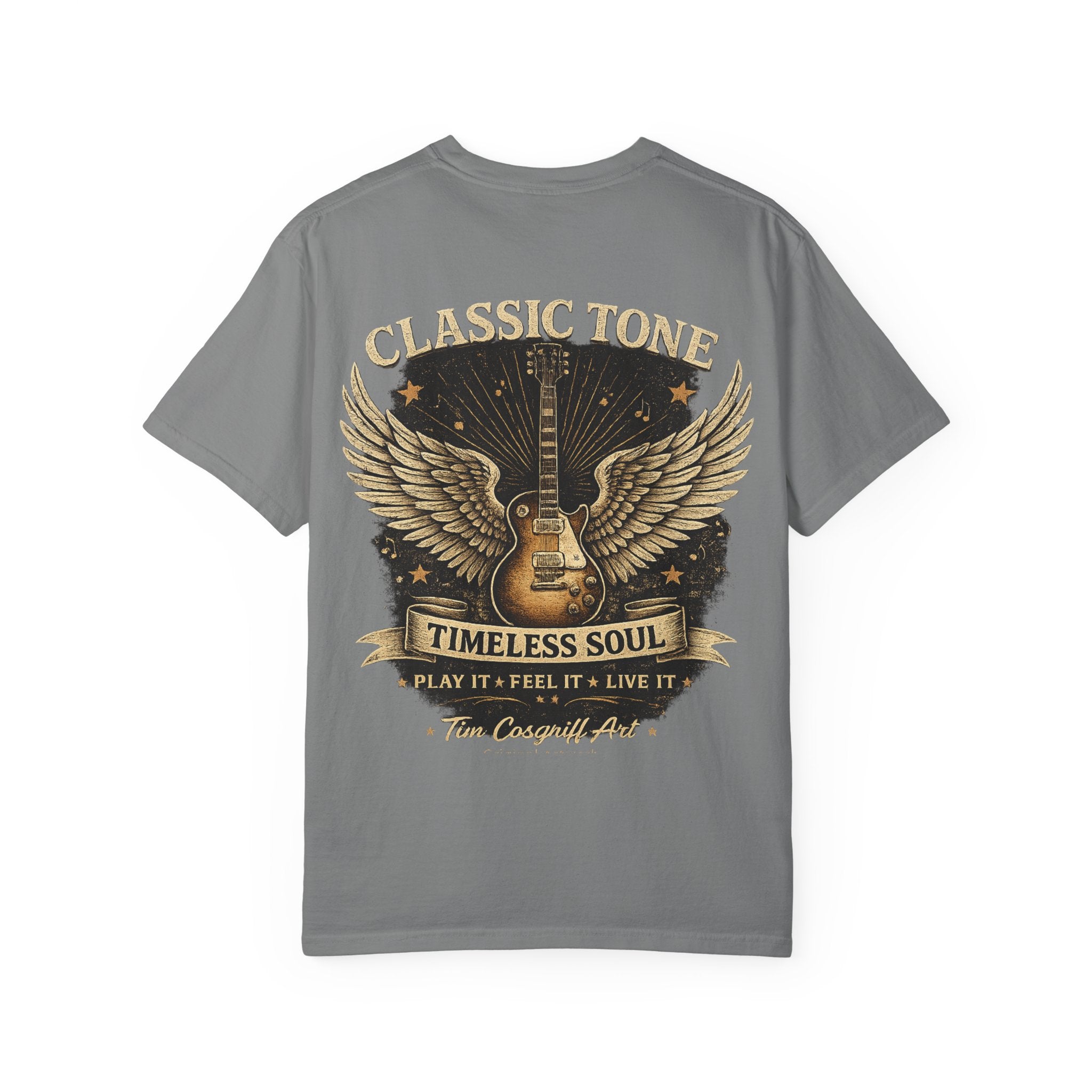 Copy of Classic Tone Timeless Soul Guitar T-Shirt — Winged Guitar Rock Tee