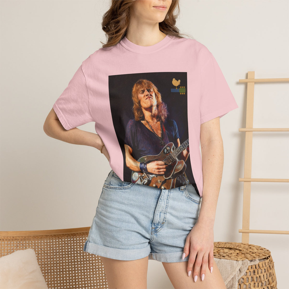 Alvin Lee performing at Woodstock T Shirt