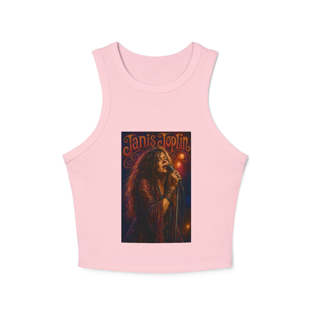 Janis Joplin Classic Rock Crop Tank Timeless Soul Racer Tank