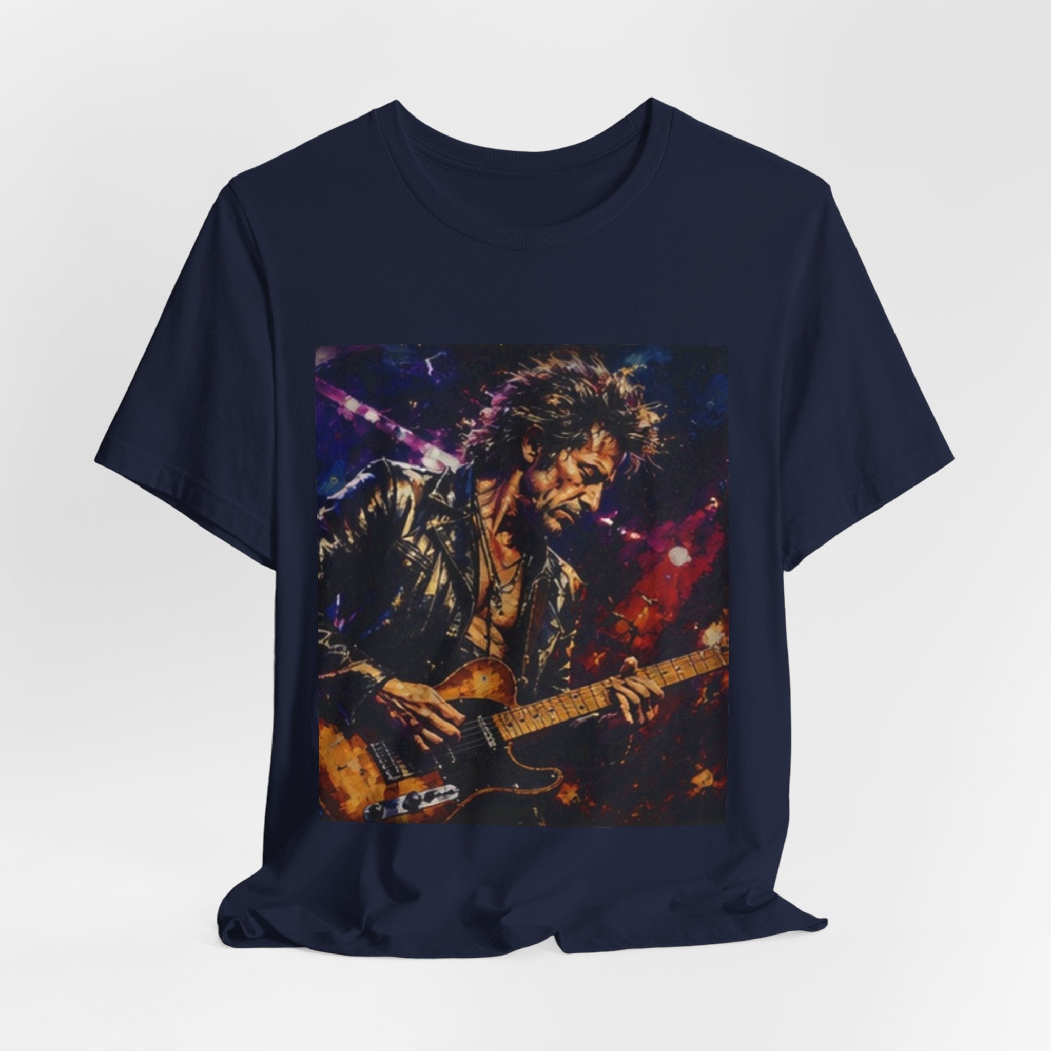 Guitarist Concert Graphic Tee — Vintage Rock Music Band Shirt