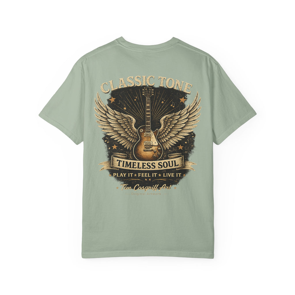 Classic Tone Timeless Soul Guitar T-Shirt — Vintage Rock Music Tee