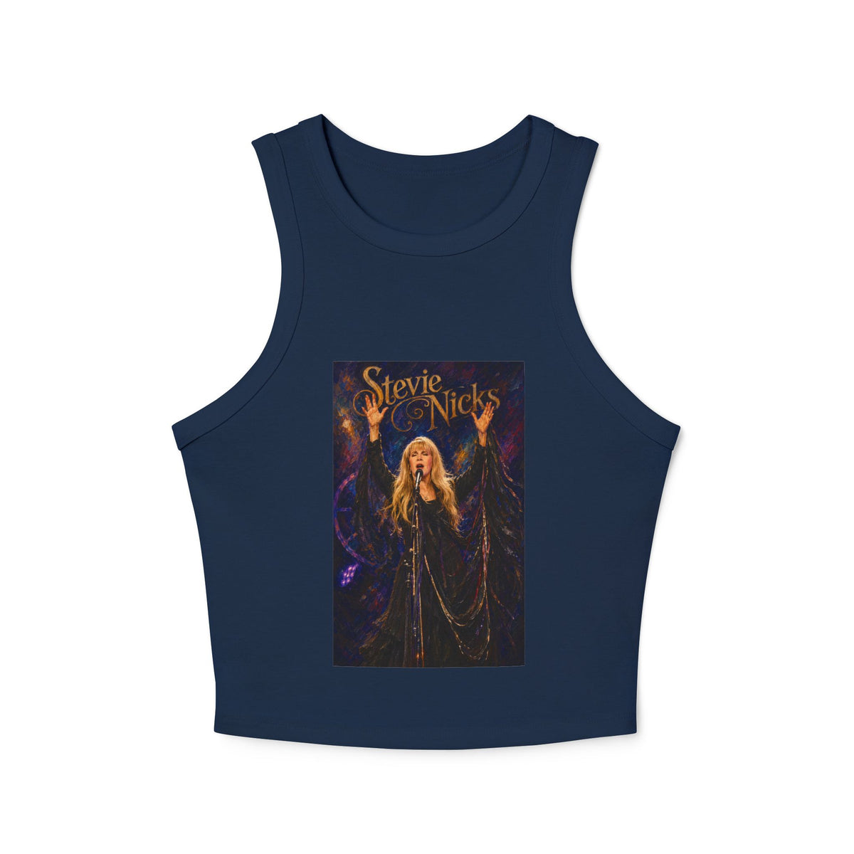 Racer Tank Top Classic Rock Graphic Stevie Nicks