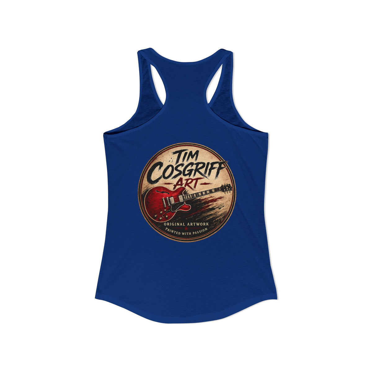 Rock Guitarist Hands on Les Paul Women's Ideal Racerback Tank
