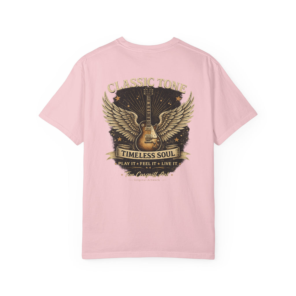 Classic Rock Guitar T-Shirt — "Classic Tone Timeless Soul" Vintage Band Tee