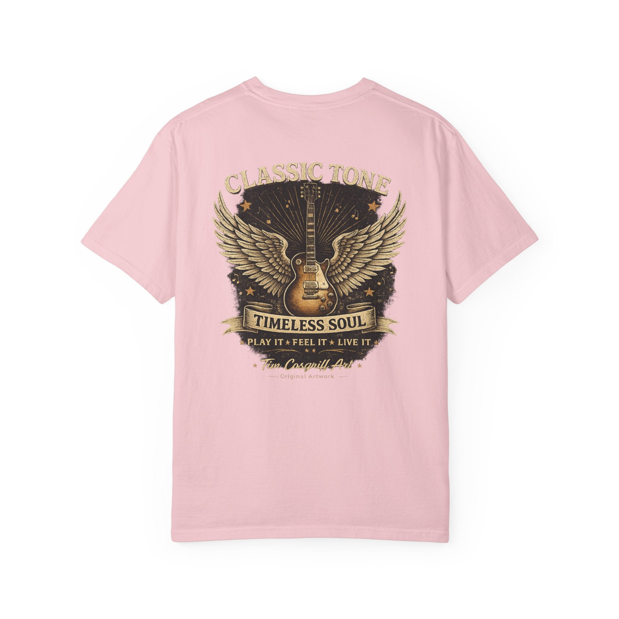 Classic Rock Guitar T-Shirt — "Classic Tone Timeless Soul" Vintage Band Tee