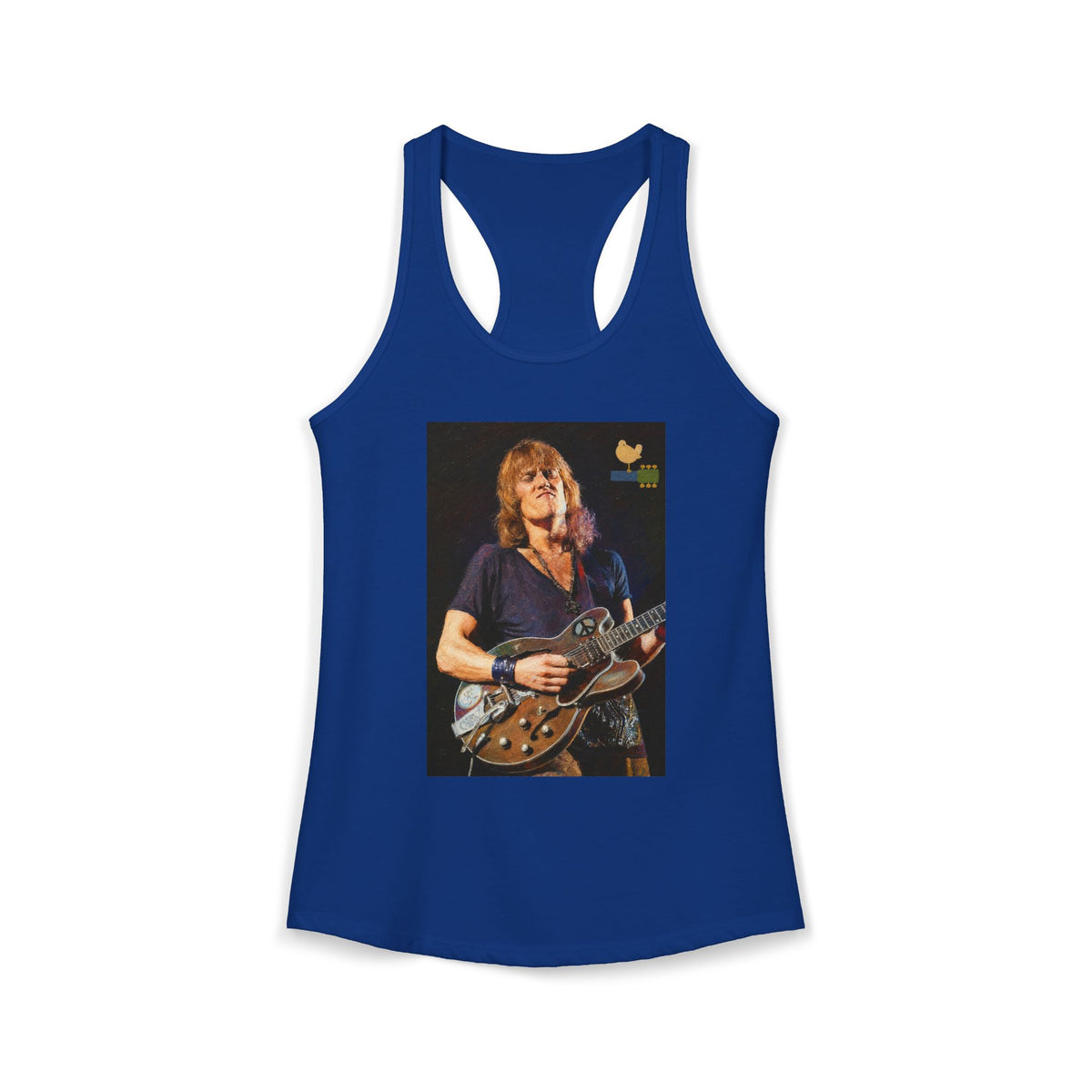 Alvin Lee at Woodstock Women's Racerback Tank