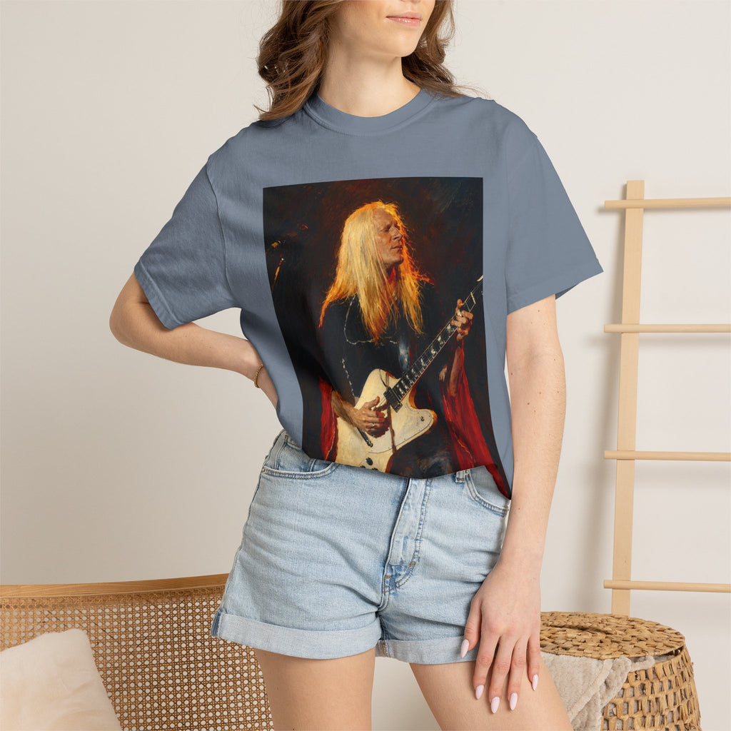 Johnny Winter Guitar T Shirt