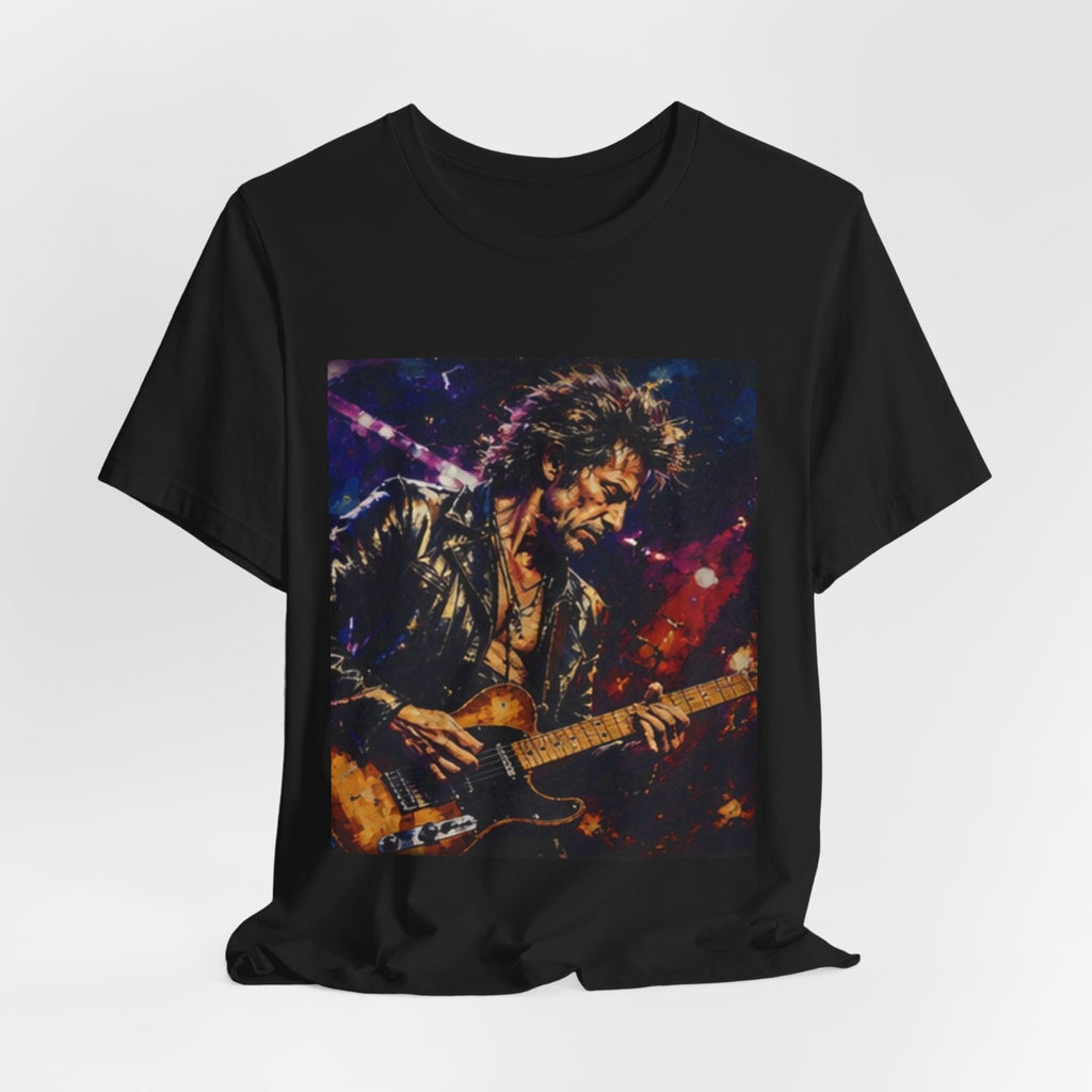 Guitarist Concert Graphic Tee — Vintage Rock Music Band Shirt