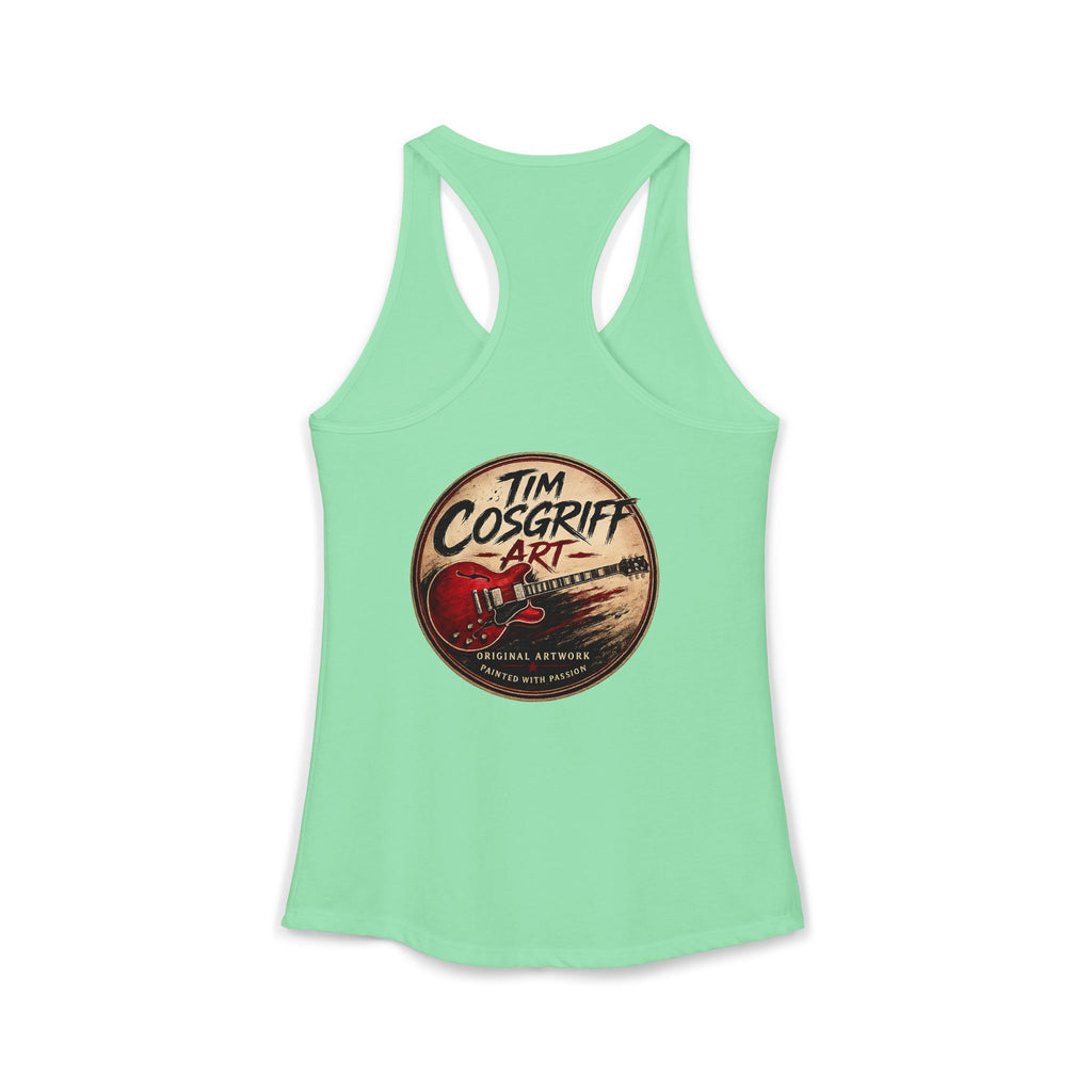 Jimmy Page Guitarist Women's Ideal Racerback Tank