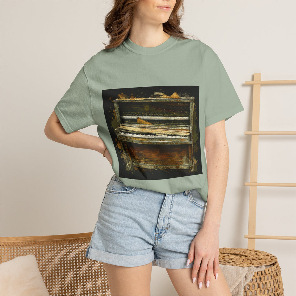 Vintage Piano Original Art T Shirt