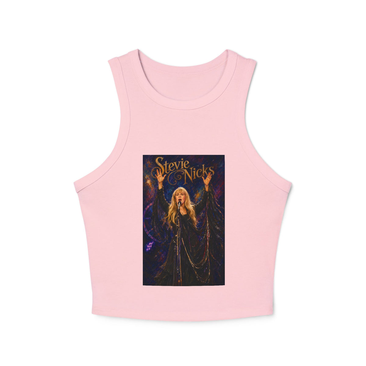 Racer Tank Top Classic Rock Graphic Stevie Nicks
