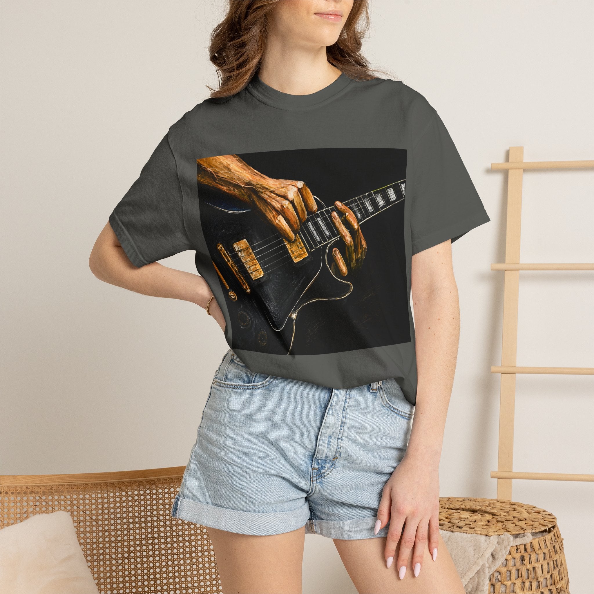 Guitar Vintage Tee — "Classic Tone, Timeless Soul" Rock Music T-Shirt