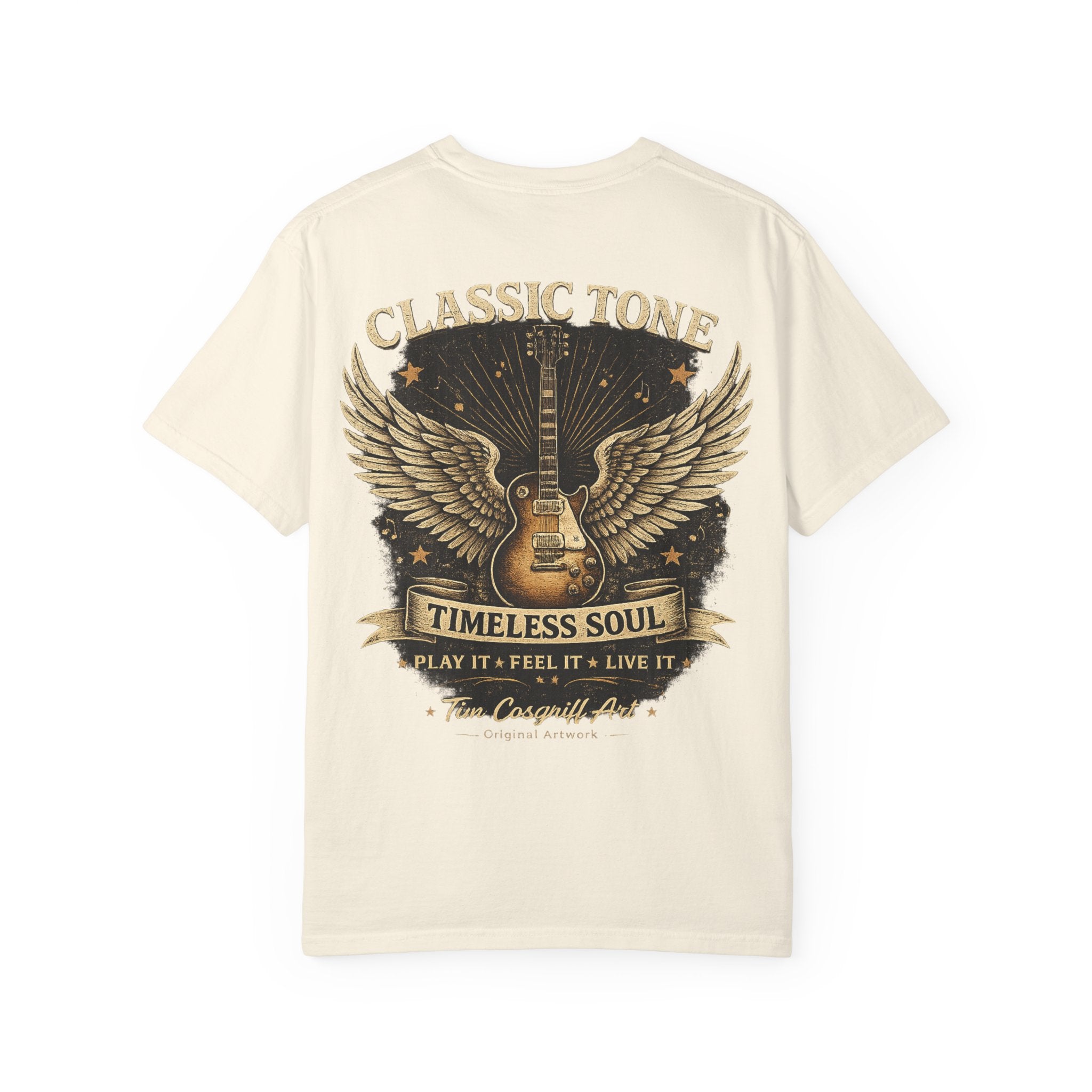 Classic Rock Guitar T‑Shirt — "Classic Tone Timeless Soul" Band Tee