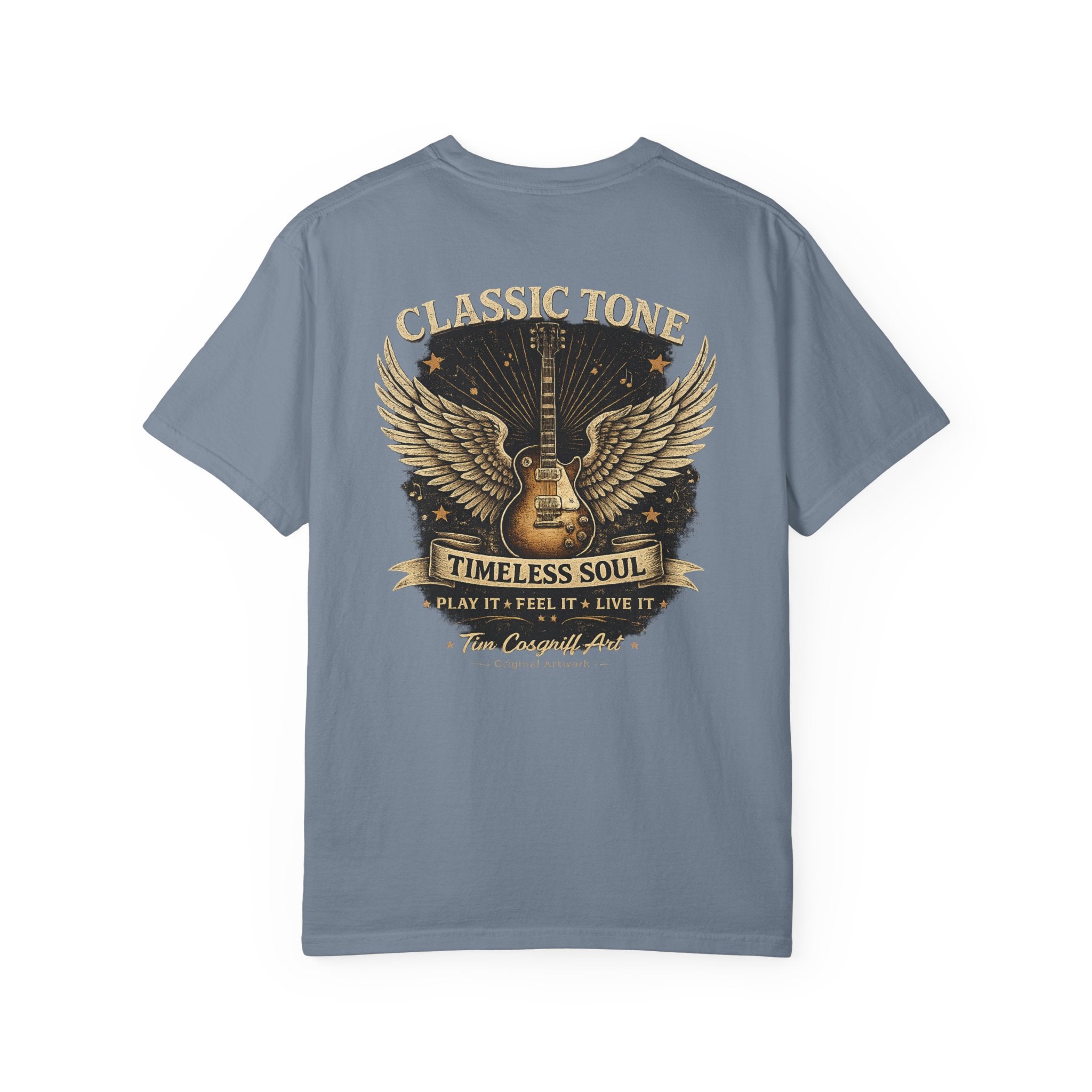Classic Rock Guitar T-Shirt — "Classic Tone Timeless Soul" Vintage Band Tee