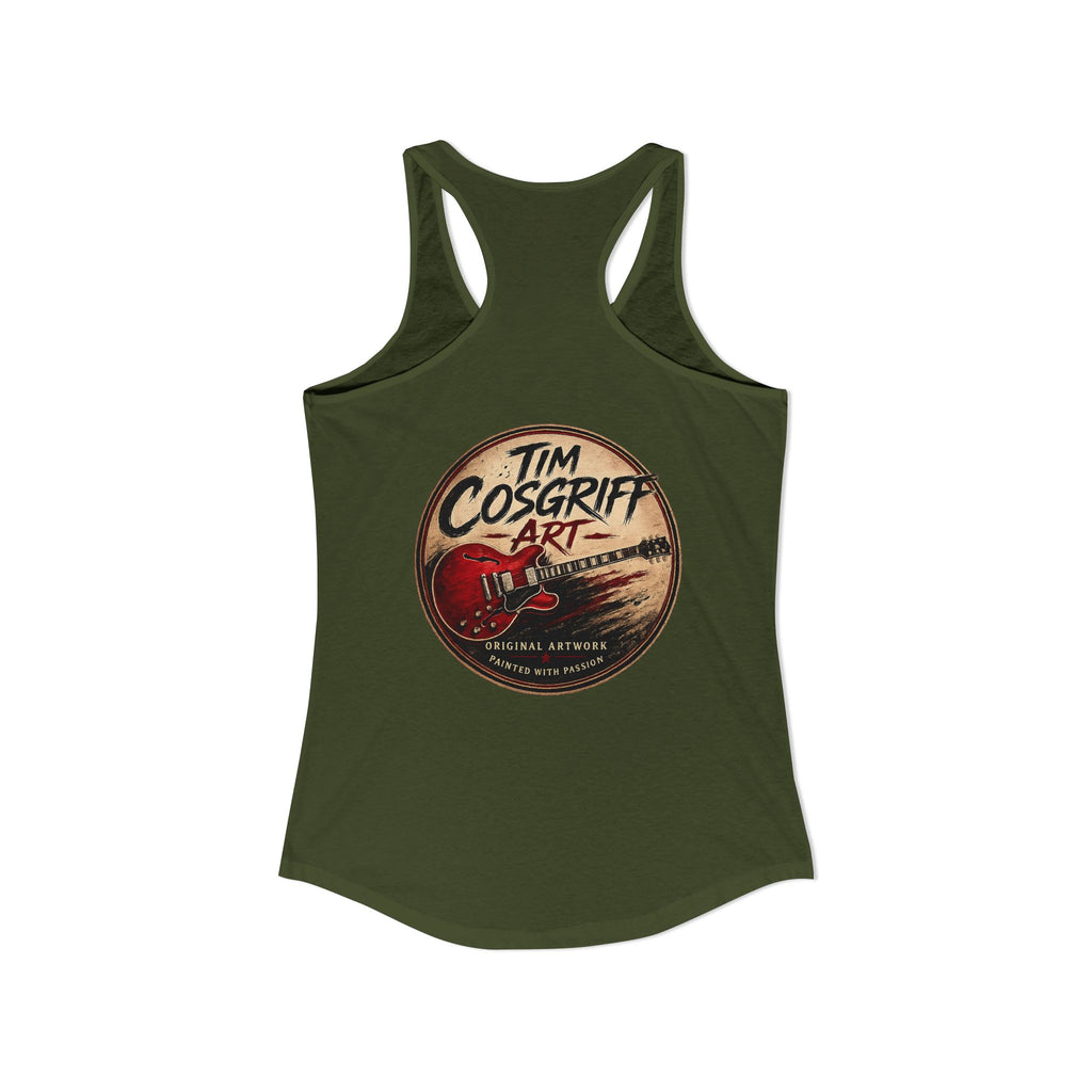 Alvin Lee at Woodstock Women's Racerback Tank