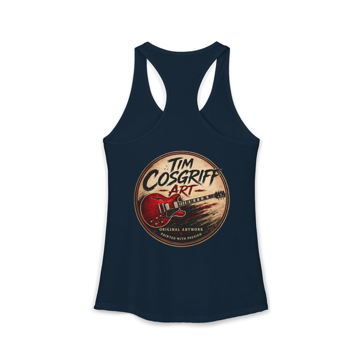 Rock Guitarist Hands on Les Paul Women's Ideal Racerback Tank
