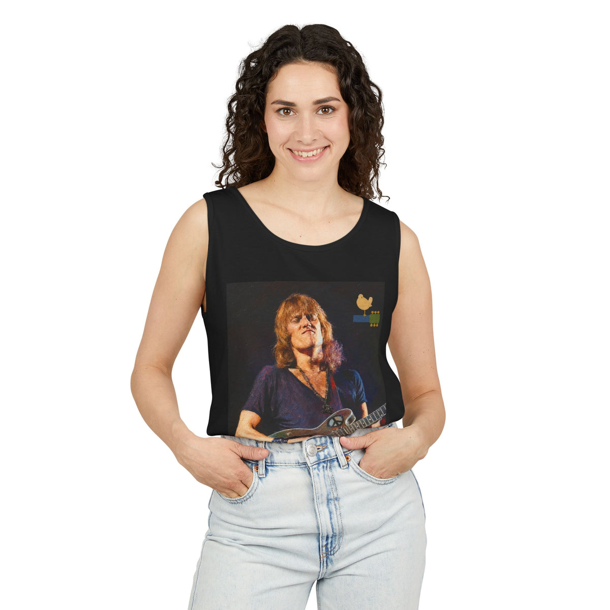 Alvin Lee at Woodstock Tank Top Unisex